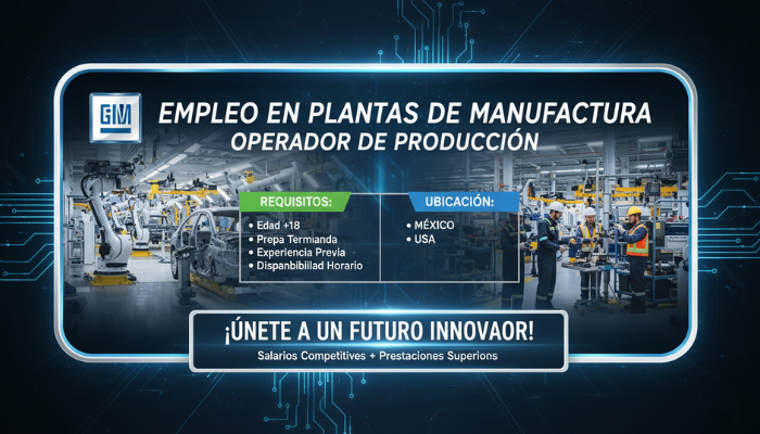 Empleo en plantas de manufactura en General Motors