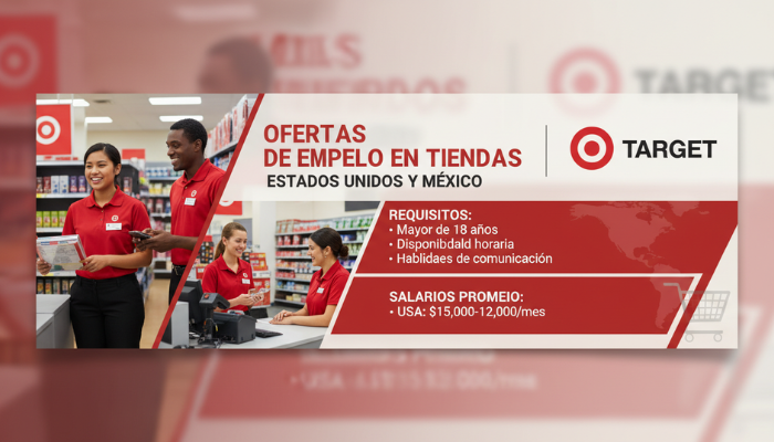 ofertas de empleo en tiendas en Estados Unidos y México- Target